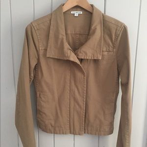 James Perse Tan Moto Jacket